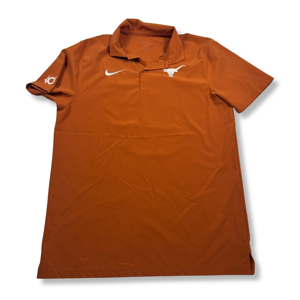 Nike Texas Longhorns KD Polo Shirt Dri-FIT Performance Mens Burnt Orange Size M